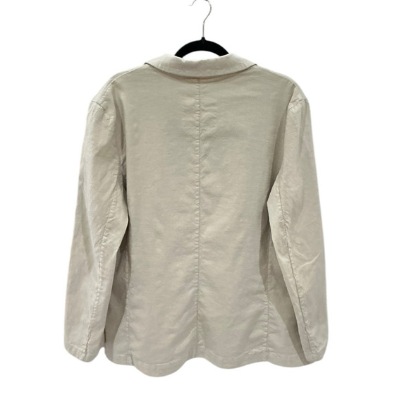 Frank & Eileen Dublin Tailored Blazer Italian Performance Linen Cement Small - Picture 9 of 12